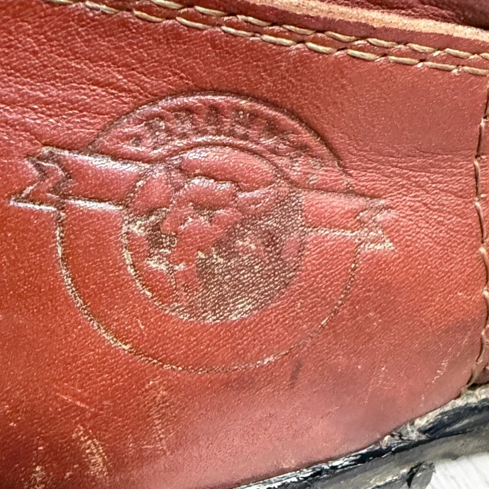 Vtg dingo Work Boots Mens 10.5 Made in USA 70s worn western cowboy rugged‎ WORN